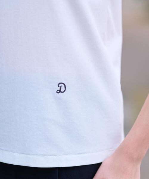 DRESSTERIOR(ドレステリア)の「【洗える】シルクブレンドポンチTシャツ(Tシャツ/カットソー・レディース・ホワイト/チャコールグレー/ブラック・38/36/34)」の14枚目の写真