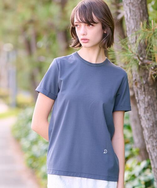 DRESSTERIOR(ドレステリア)の「【洗える】シルクブレンドポンチTシャツ(Tシャツ/カットソー・レディース・ホワイト/チャコールグレー/ブラック・38/36/34)」の17枚目の写真