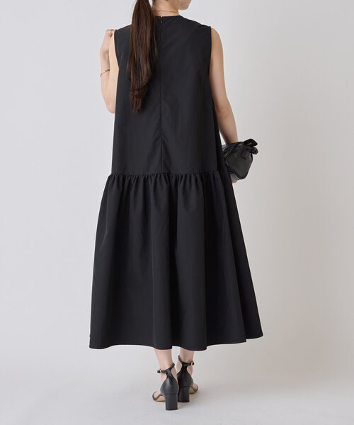 LIVETART（リヴェタート）の「ローギャザーワンピ（ワンピース・レディース・ブラック/ダークブラウン・FREE）」の5枚目の写真