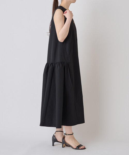 LIVETART（リヴェタート）の「ローギャザーワンピ（ワンピース・レディース・ブラック/ダークブラウン・FREE）」の6枚目の写真