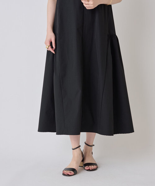 LIVETART（リヴェタート）の「ローギャザーワンピ（ワンピース・レディース・ブラック/ダークブラウン・FREE）」の7枚目の写真