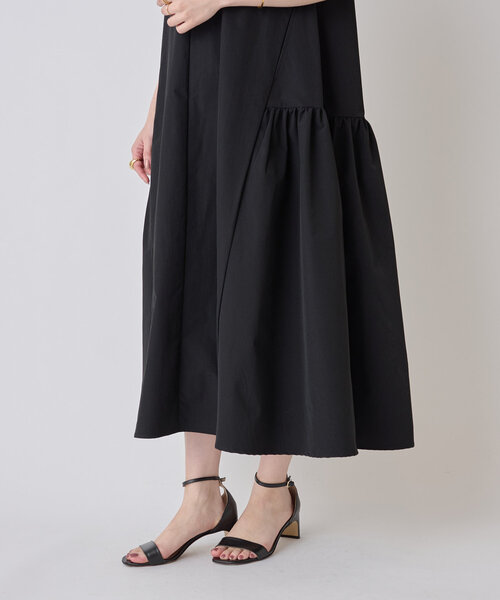 LIVETART（リヴェタート）の「ローギャザーワンピ（ワンピース・レディース・ブラック/ダークブラウン・FREE）」の8枚目の写真