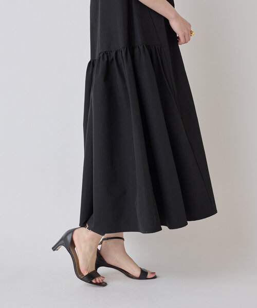 LIVETART（リヴェタート）の「ローギャザーワンピ（ワンピース・レディース・ブラック/ダークブラウン・FREE）」の10枚目の写真