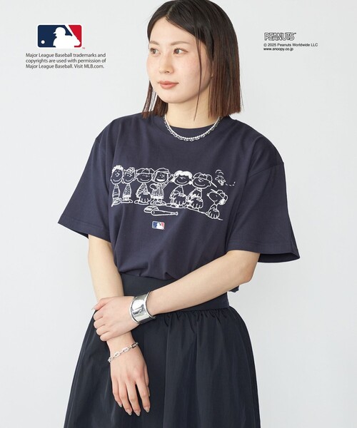 SHIPS: PEANUTS×MLB プリント Tシャツ（Tシャツ/カットソー）｜SHIPS