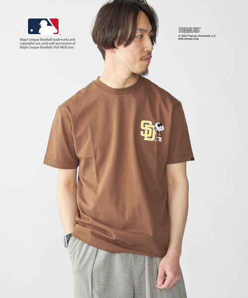 SHIPS: PEANUTS×MLB プリント Tシャツ（Tシャツ/カットソー）｜SHIPS