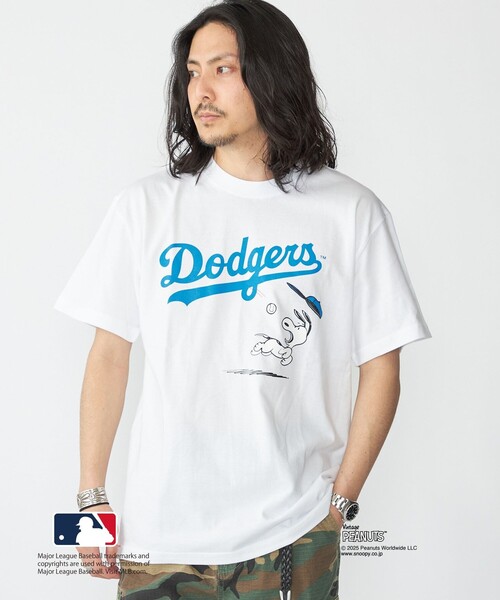 tシャツ 「MLB PEANUTS」ラグランTee レディース Ungrid tシャツ 「MLB PEANUTS」ラグランTee レディース