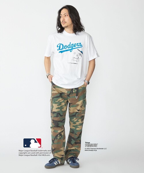 SHIPS（シップス）の「SHIPS: PEANUTS×MLB プリント Tシャツ（Tシャツ/カットソー・メンズ・ネイビー/ブラウン/オフホワイト/ライトグレー/ホワイト・SMALL/X-LARGE/LARGE/MEDIUM）」の6枚目の写真
