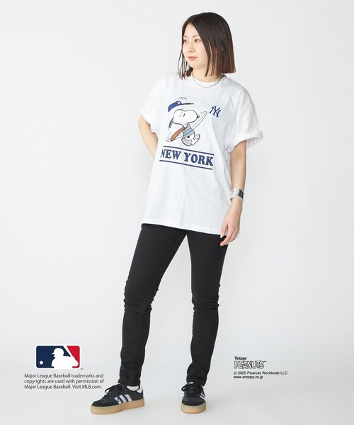 SHIPS（シップス）の「SHIPS: PEANUTS×MLB プリント Tシャツ（Tシャツ/カットソー・メンズ・ネイビー/ブラウン/オフホワイト/ライトグレー/ホワイト・SMALL/X-LARGE/LARGE/MEDIUM）」の8枚目の写真