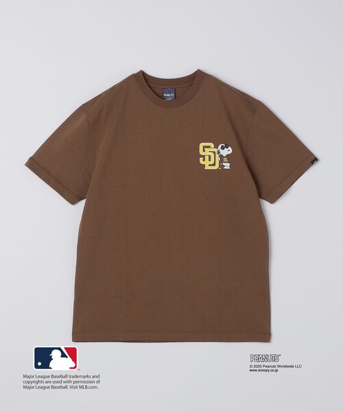 SHIPS: PEANUTS×MLB プリント Tシャツ（Tシャツ/カットソー）｜SHIPS