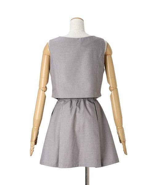 F i.n.t（フィント）の「ディープネックベストセットアップ/ fint　フィント（セットアップ・レディース・モーブ系/グレー・FREE）」の7枚目の写真