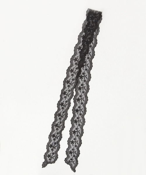 PAGEBOY（ページボーイ）の「レースボウタイ（バンダナ/スカーフ・レディース・ブラック/ホワイト系その他4・FREE）」の4枚目の写真