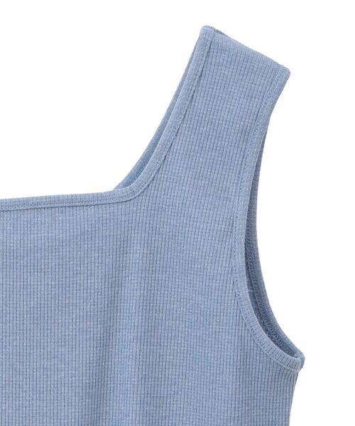Green　Parks（グリーンパークス）の「前後2Way ラメリブタンクトップ（タンクトップ・レディース・ブルー/ホワイト/ライトグレー・FREE）」の18枚目の写真