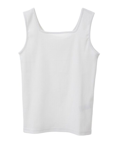 Green　Parks（グリーンパークス）の「前後2Way ラメリブタンクトップ（タンクトップ・レディース・ブルー/ホワイト/ライトグレー・FREE）」の22枚目の写真