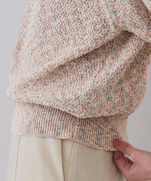 OPAQUE.CLIP（オペークドットクリップ）の「MIXヤーンカラーニット【洗濯機洗い可／抗ピル】（ニット/セーター・レディース・ベージュ系3/ネイビー系3・38/40/42）」の16枚目の写真