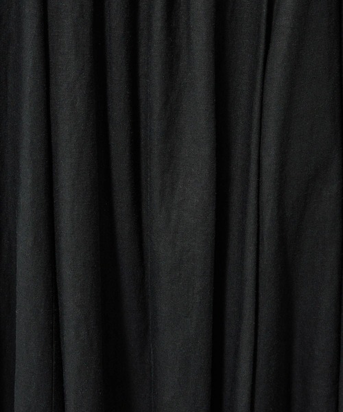 BARNYARDSTORM（バンヤードストーム）の「BARNYARDSTORM / リネンイージーマキシスカート 【WEB限定カラー】ハンドウォッシャブル（スカート・レディース・ブラック/カーキ/ライトブルー/モカ/イエロー・FREE）」の7枚目の写真