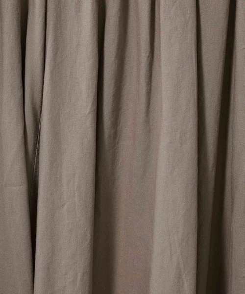 BARNYARDSTORM（バンヤードストーム）の「BARNYARDSTORM / リネンイージーマキシスカート 【WEB限定カラー】ハンドウォッシャブル（スカート・レディース・ブラック/カーキ/ライトブルー/モカ/イエロー・FREE）」の8枚目の写真