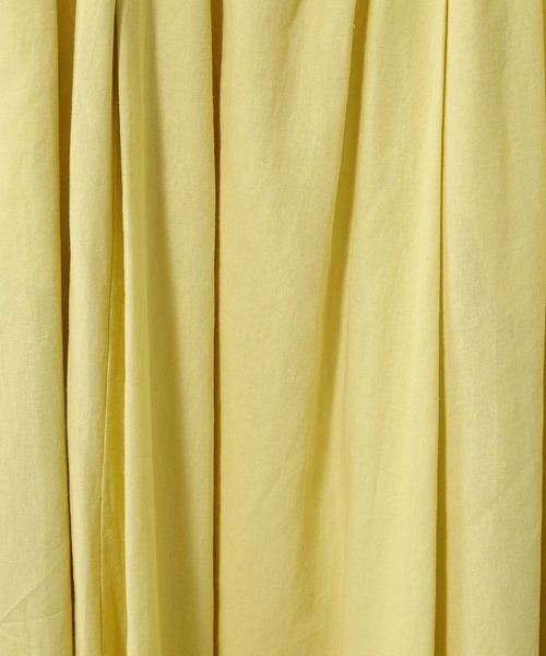 BARNYARDSTORM（バンヤードストーム）の「BARNYARDSTORM / リネンイージーマキシスカート 【WEB限定カラー】ハンドウォッシャブル（スカート・レディース・ブラック/カーキ/ライトブルー/モカ/イエロー・FREE）」の9枚目の写真