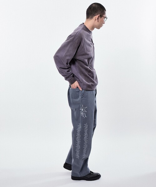 パンツ M&D welise×翔】モードギミックワイドカーゴパンツ/ドレープTR/12oz