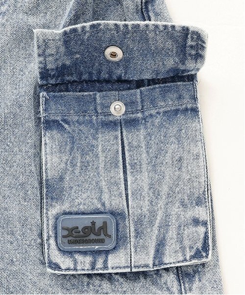 X-girl Stages(エックスガールステージス)の「カーゴショートパンツ(その他パンツ・キッズ・ブルー/ブラック/カラフル・130cm/110cm/140cm/120cm/100cm)」の16枚目の写真