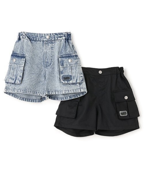 X-girl Stages(エックスガールステージス)の「カーゴショートパンツ(その他パンツ・キッズ・ブルー/ブラック/カラフル・130cm/110cm/140cm/120cm/100cm)」の21枚目の写真