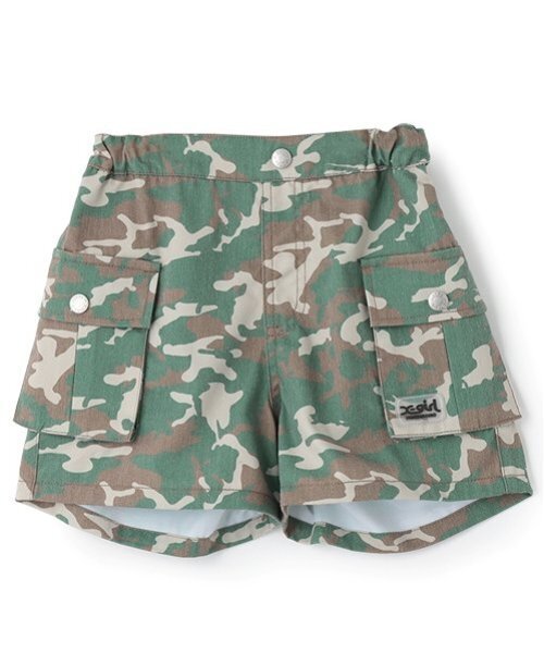 X-girl Stages（エックスガールステージス）の「【TBSドラマ フェイクマミー 着用アイテム】カーゴショートパンツ（その他パンツ・キッズ・ブルー/ブラック/カラフル・130cm/110cm/140cm/120cm/100cm）」の10枚目の写真