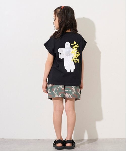 X-girl Stages(エックスガールステージス)の「カーゴショートパンツ(その他パンツ・キッズ・ブルー/ブラック/カラフル・130cm/110cm/140cm/120cm/100cm)」の5枚目の写真