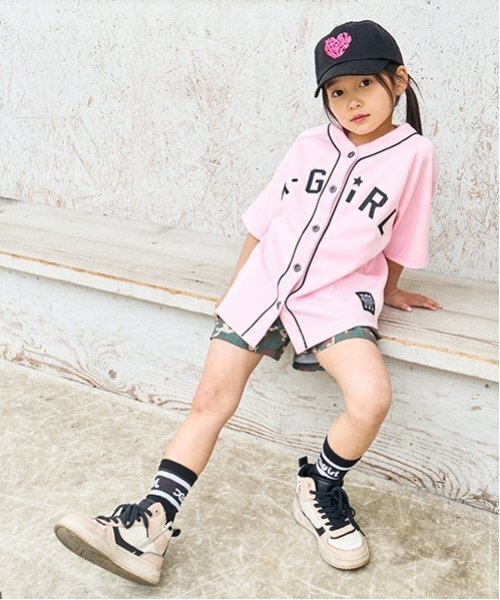 X-girl Stages(エックスガールステージス)の「カーゴショートパンツ(その他パンツ・キッズ・ブルー/ブラック/カラフル・130cm/110cm/140cm/120cm/100cm)」の11枚目の写真