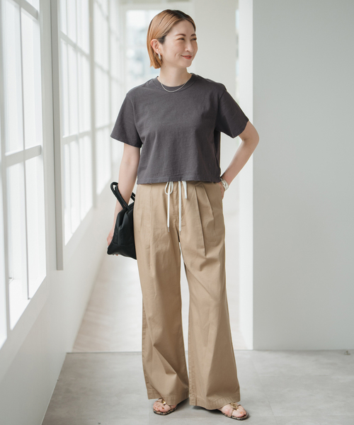 スピックアンドスパン　カットソー セール】ロゴショートTシャツ（Tシャツ/カットソー）｜Spick