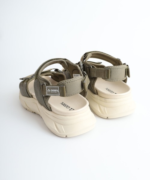 GERRY（ジェリー）の「GERRY ジェリー スポーツサンダル 厚底 ベルクロ 軽量（サンダル・メンズ・ブラック/カーキ/ベージュ・L/LL/M）」の11枚目の写真