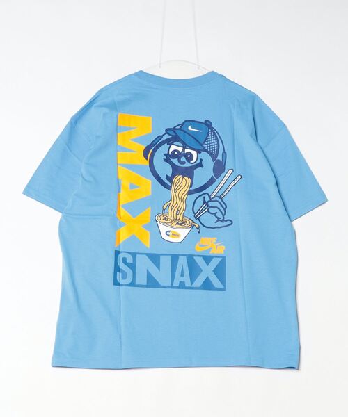 NIKE（ナイキ）の「【別注】ナイキ NIKE ナイキ NSW M90 OC ソール フード S/S Tシャツ 限定コラボ（Tシャツ/カットソー・メンズ・ブルー/オフホワイト/グレー・S/M/L/LL/3L）」の4枚目の写真
