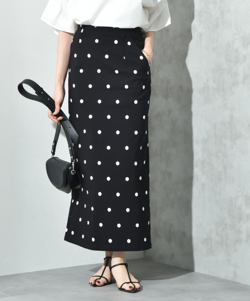 INTERPLANET（インタープラネット）の「ストレッチナロースカート（スカート・レディース・ブラック系その他/ブラック・FREE）」の2枚目の写真