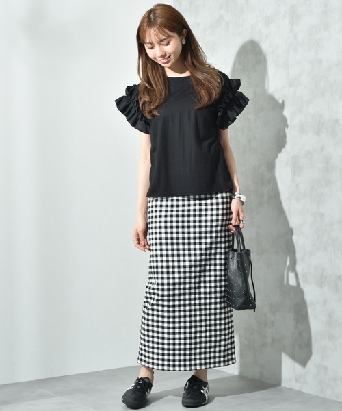 INTERPLANET（インタープラネット）の「ストレッチナロースカート（スカート・レディース・ブラック系その他/ブラック・FREE）」の11枚目の写真