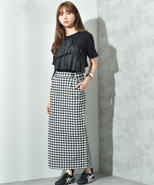 INTERPLANET（インタープラネット）の「ストレッチナロースカート（スカート・レディース・ブラック系その他/ブラック・FREE）」の14枚目の写真