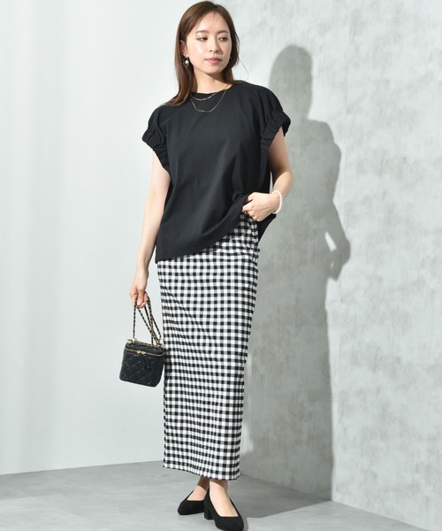 INTERPLANET（インタープラネット）の「ストレッチナロースカート（スカート・レディース・ブラック系その他/ブラック・FREE）」の6枚目の写真