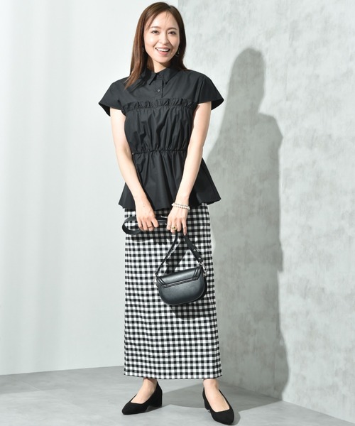 INTERPLANET（インタープラネット）の「ストレッチナロースカート（スカート・レディース・ブラック系その他/ブラック・FREE）」の3枚目の写真