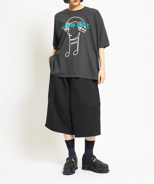 gomme（ゴム）の「20/-天竺　MozartＴ（Tシャツ/カットソー・レディース・ホワイト/ブラック/チャコールグレー/ボルドー・MEDIUM）」の13枚目の写真