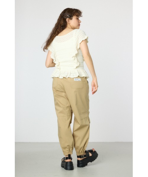 RODEO CROWNS WIDE BOWL(ロデオクラウンズワイドボウル)の「2WAYフリルクロシェニットトップス(ニット/セーター・レディース・ホワイト/クリアレッド/マルチ・FREE)」の15枚目の写真