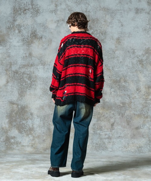 Damage Pullover Knit / ダメージプルオーバーニット（ニット/セーター