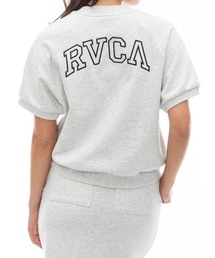 【RVCA/ルーカ】24SS ARCH RVCA SWEAT ST/バックプリントアーチカレッジロゴ半袖ライトスウェット・トレーナー