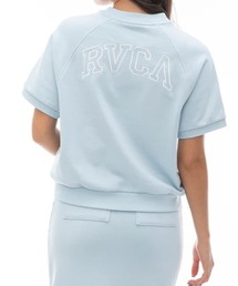 【RVCA】ロゴ スウェット トレーナー ブルー / 送料無料 セール】RVCA レディース V NECK SWEAT TOP トレーナー 【2024年