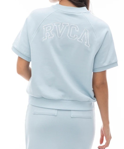 トレーナー スウェット 「RVCA/ルーカ」24SS ARCH RVCA SWEAT ST/バックプリントアーチカレッジロゴ半袖ライトスウェット・トレ セール】【RVCA/ルーカ】24SS ARCH RVCA SWEAT ST/バック
