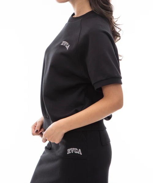 トレーナー スウェット 「RVCA/ルーカ」24SS ARCH RVCA SWEAT ST/バックプリントアーチカレッジロゴ半袖ライトスウェット・トレ セール】【RVCA/ルーカ】24SS ARCH RVCA SWEAT ST/バック