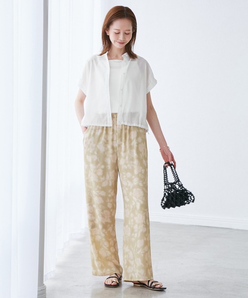 ROPE' PICNIC(ロペピクニック)の「バルーンヘムシアーシャツ(シャツ/ブラウス・レディース・ブラック/オフホワイト/ブルー/レッド・38)」の9枚目の写真