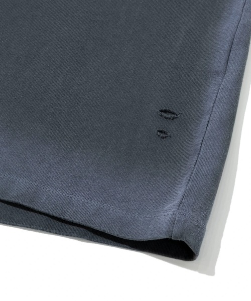 AOZORA（アオゾラ）の「AOZORA/アオゾラ　度詰め天竺 スプレーTシャツ（Tシャツ/カットソー・メンズ・ホワイト/ブラック・LARGE/X-LARGE/MEDIUM）」の6枚目の写真