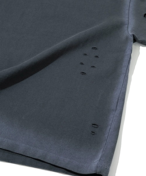 AOZORA（アオゾラ）の「AOZORA/アオゾラ　度詰め天竺 スプレーTシャツ（Tシャツ/カットソー・メンズ・ホワイト/ブラック・LARGE/X-LARGE/MEDIUM）」の5枚目の写真