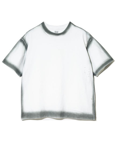 AOZORA（アオゾラ）の「AOZORA/アオゾラ　度詰め天竺 スプレーTシャツ（Tシャツ/カットソー・メンズ・ホワイト/ブラック・LARGE/X-LARGE/MEDIUM）」の10枚目の写真