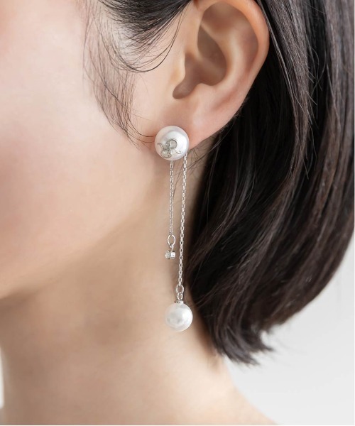 VEERT ピアス　バールピアス　ピアス モノグラムパールスイングピアス（ピアス（両耳用））｜RANDA