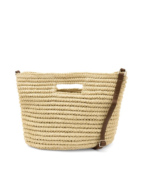 VitaFelice(ヴィータフェリーチェ)の「ペーパーブレード3wayショルダーバッグ(かごバッグ・レディース・ブラウン・FREE)」の20枚目の写真