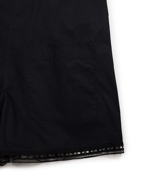 セール】レースシャツロンパース（つなぎ/オールインワン）｜ADAM ET