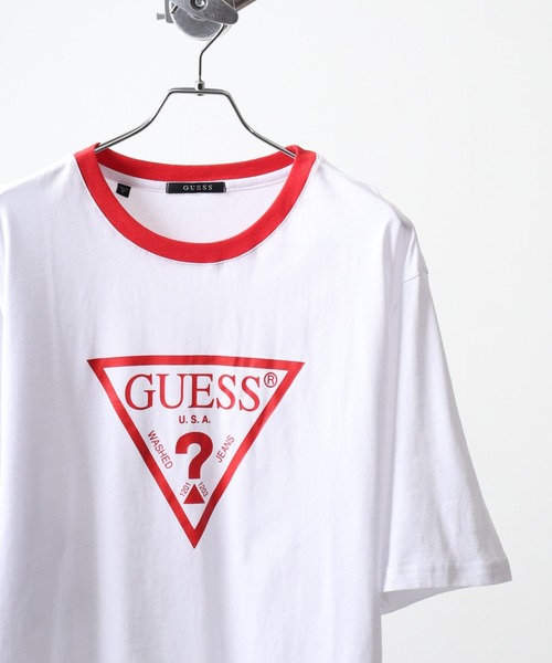 Guess(ゲス)の「GUESS UNI S/SLV TEE SHIRT5 Tシャツ(Tシャツ/カットソー・メンズ・ブラック/ホワイト・S/M/XL/L)」の2枚目の写真